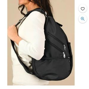 Ur-Go RFID Crossbody Bag Unisex Slingback Nylon Plenty‎ of Pockets Black